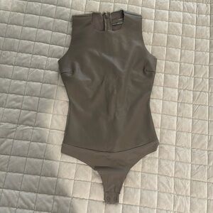 SKIMS faux leather bodysuit